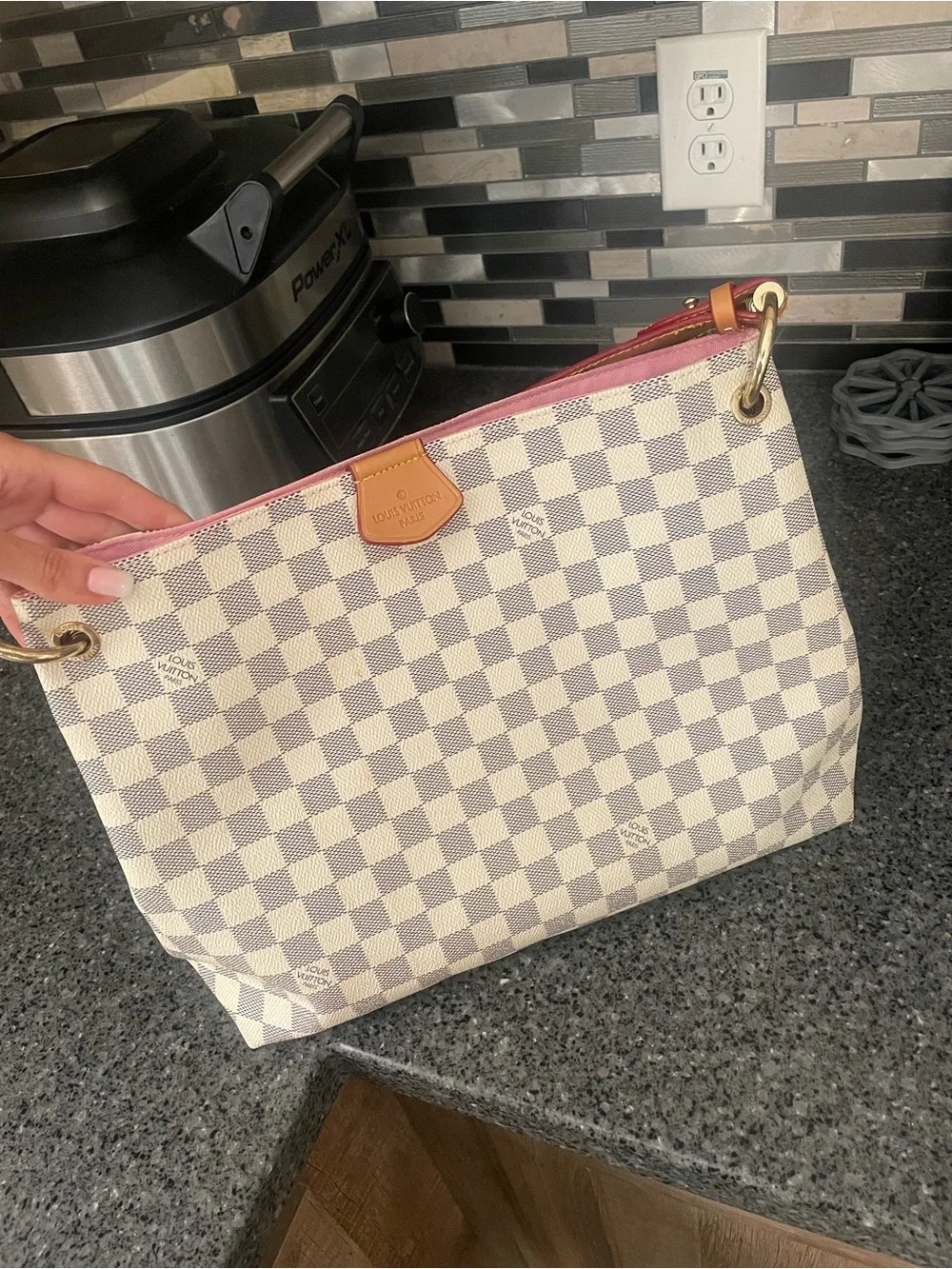 Checkered Damier Tote Bag